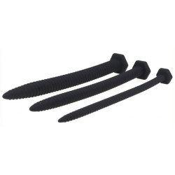  Lot de 3 tiges à urètre silicone 14.5cm - Diamètres 6 à 13mm